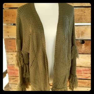 Long sleeve Olive green Cardigan